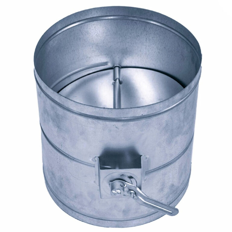 Van ống gió tròn tay gạt chỉnh gió bếp tôn mạ kẽm/Inox - Xử lý khói bếp ...